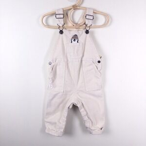 Sergent Major Corduroy Overalls Kids 12M Cream Penguin Embroidered Adjustable